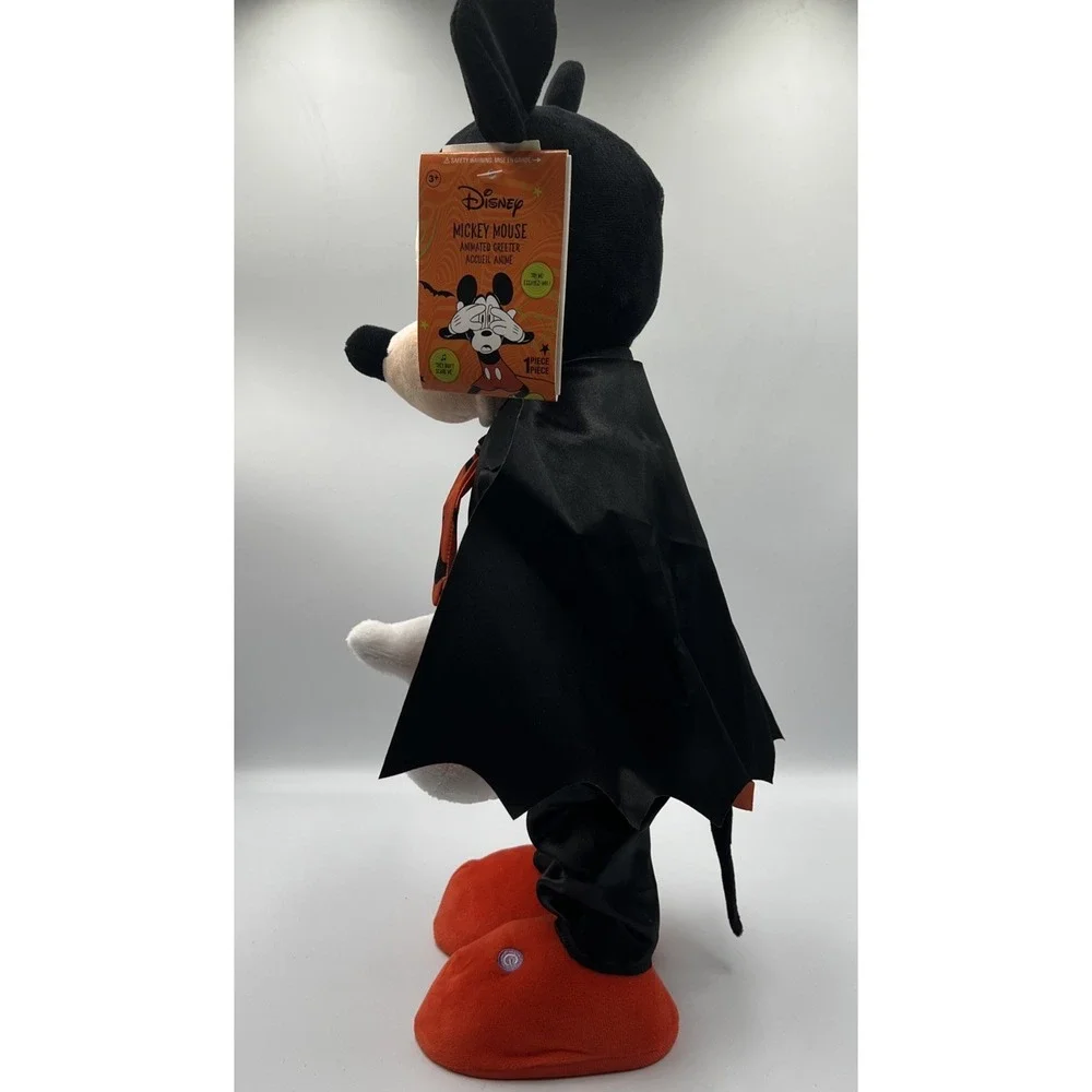 Disney‎ Mickey Mouse Halloween Animated Greeter Black & Orange Bat 19